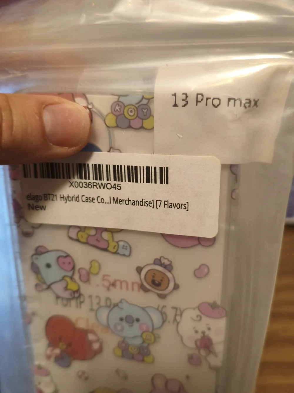 BT21 Clear Hybrid Phone Case iPhone 13 Max